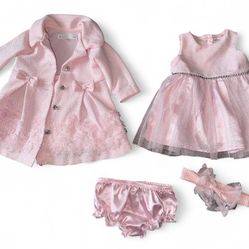 Baby Girl Pink Dress Set