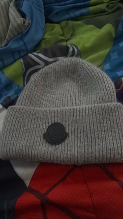 Grey Moncler beanie