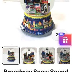 Broadway Snow Musical Globe