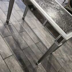 silver Mirrored Table 