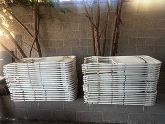 40 folding party chairs