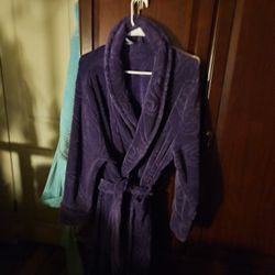 Croft&Barrow  Ladys Purple Knee Length  Robe
