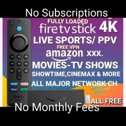 4K Fire Streaming Device Hd TV Loaded Stick Tested Ready To Go Watch Everything 