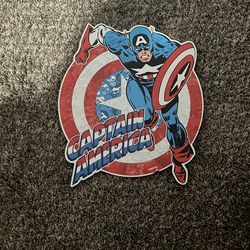 Wooden Captain America Wall Art