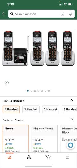 AT&T BL102-4 DECT 6.0 4-Handset Cordless Phone for Home with Answering Machine, Call Blocking, Caller ID Announcer, Audio Assist, Intercom, and Unsurp