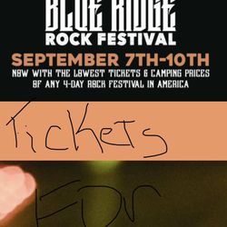 FREE-Blue Ridge Festival Ticket’s For Sale 