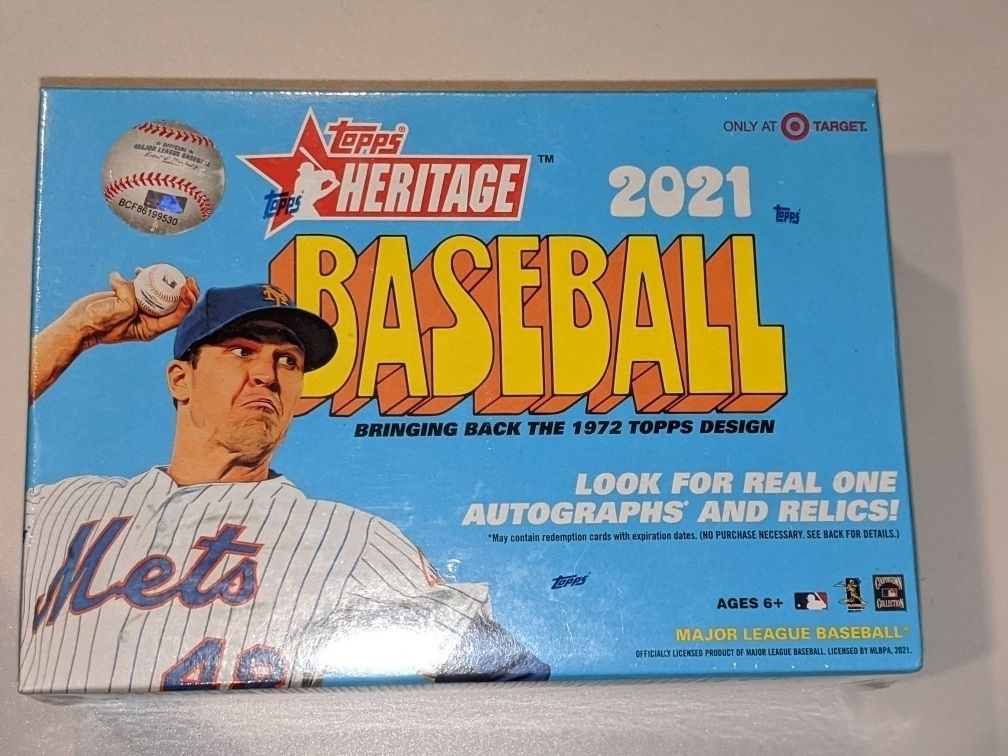 2021 Topps Heritage Baseball Mega and Blaster
