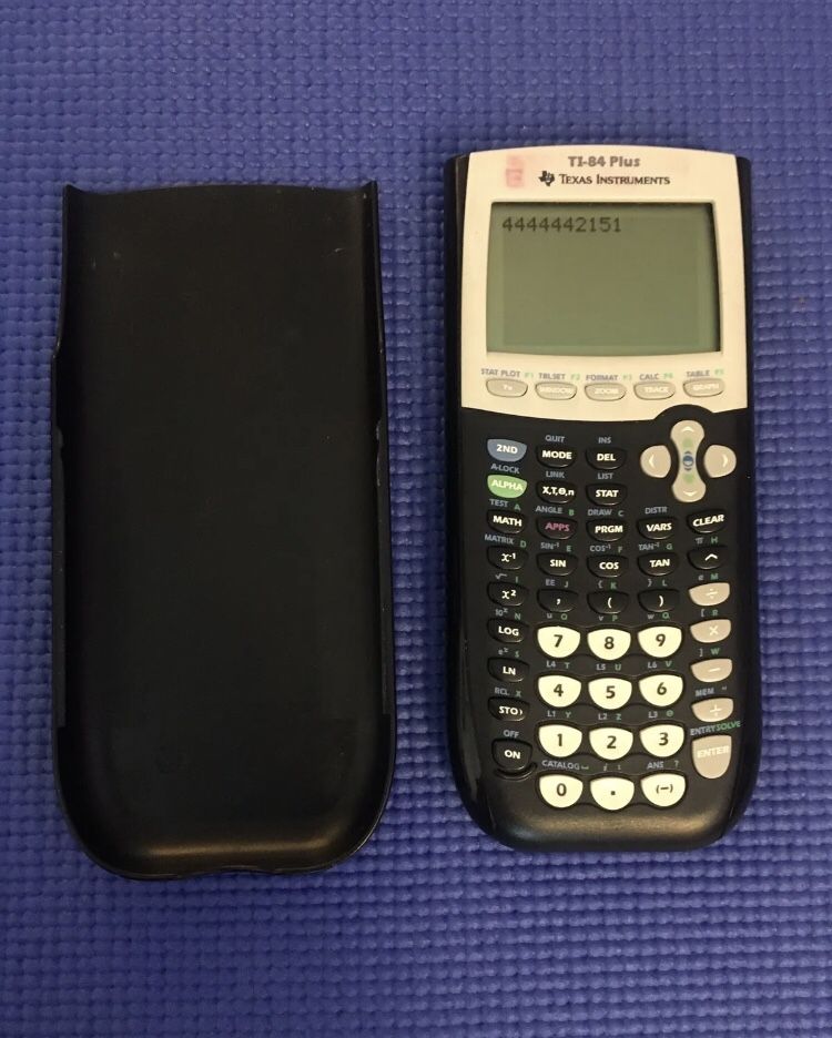 Texas Instruments TI-84 Plus Graphing Calculator With Cover