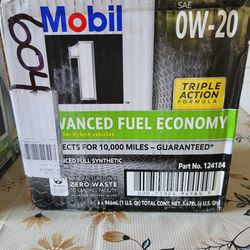 🌟 For Sale: Mobil 1 Advanced Fuel Economy Full Synthetic Motor Oil 0W-20 - 16-Pack!