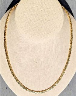 Interlock Byzantine Necklace ITALY ◇ 14K