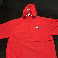 Red Champion Windbreaker/sweater