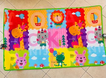 Colorful Children's Play Mat 🧸 (60in x 35in)