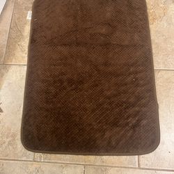 Mainstays brown bath mat 