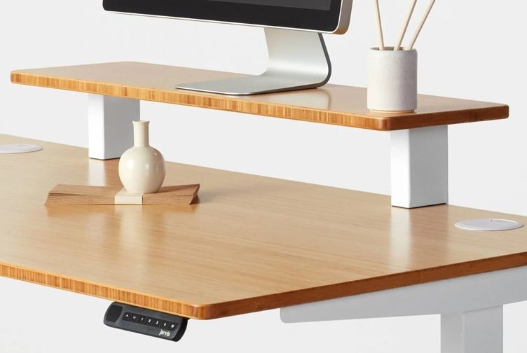 Jarvis Bamboo Monitor Riser Shelf