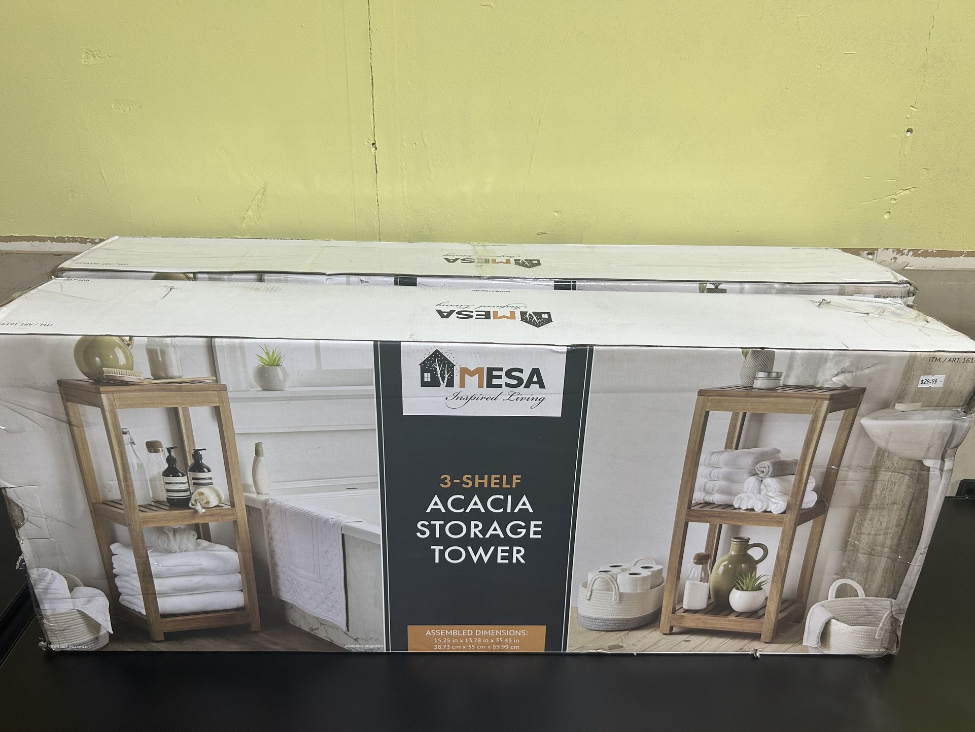 Mesa 3-Tier Acacia Storage Shelf - NEW