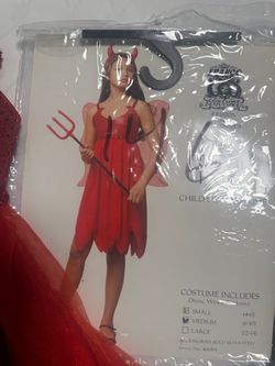 Franco Girls Devil Halloween Costume Medium