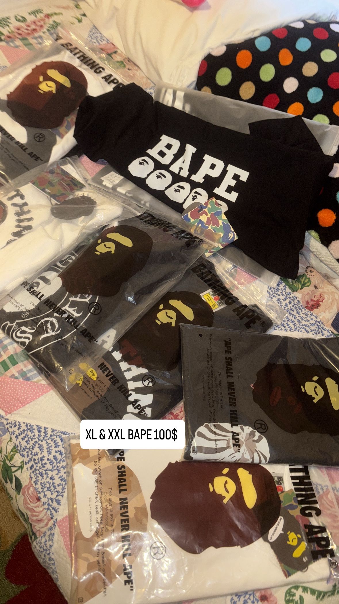 80$ Bape Shirts 2/150