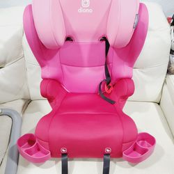 Diono Cambria 2XT Latch 2-in-1 High Back to Backless Booster Car Seat Carseat, Pink Cotton Candy