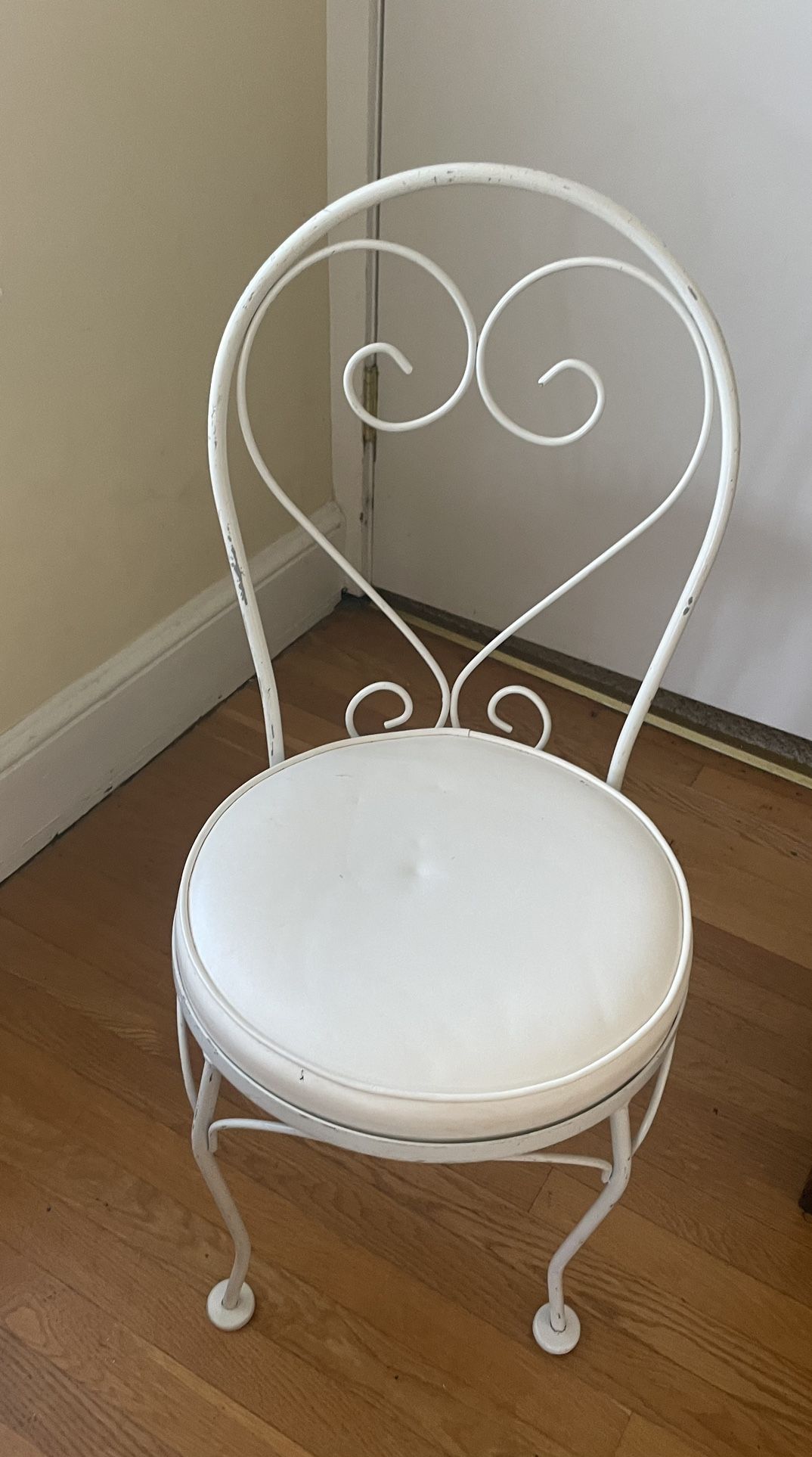 Vintage Wrought Iron Vanity Chair . See More Pictures