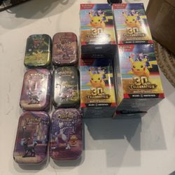 Pokemon 30th anniversary Etbs Booster Bundles And Mini Tims