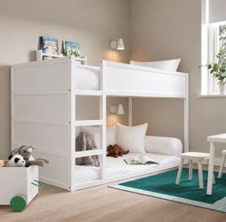 Ikea Kura Bed, Twin Bed, Bunk Bed, White