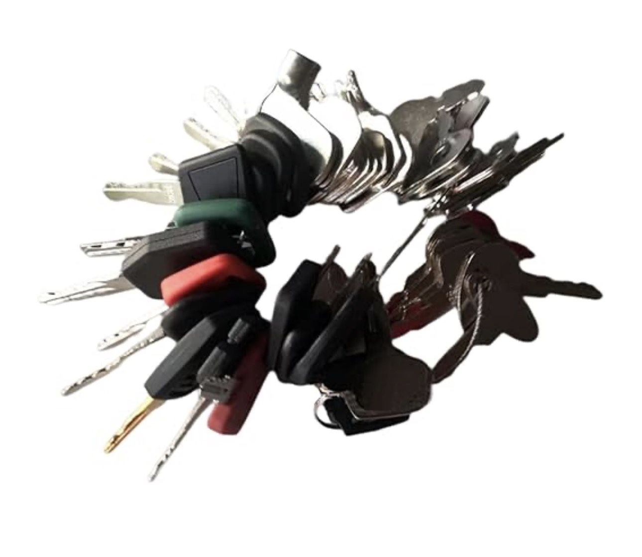 Universal Equipment Keys Set, 41PCS Heavy Construction Equipment Keys, Master Machine Keys Set, Construction Ignition Key Compatible with Excavators, 
