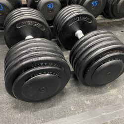 American Dumbbell 115lb Pair