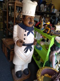 Life size 6 foot solid wood Chefmate
