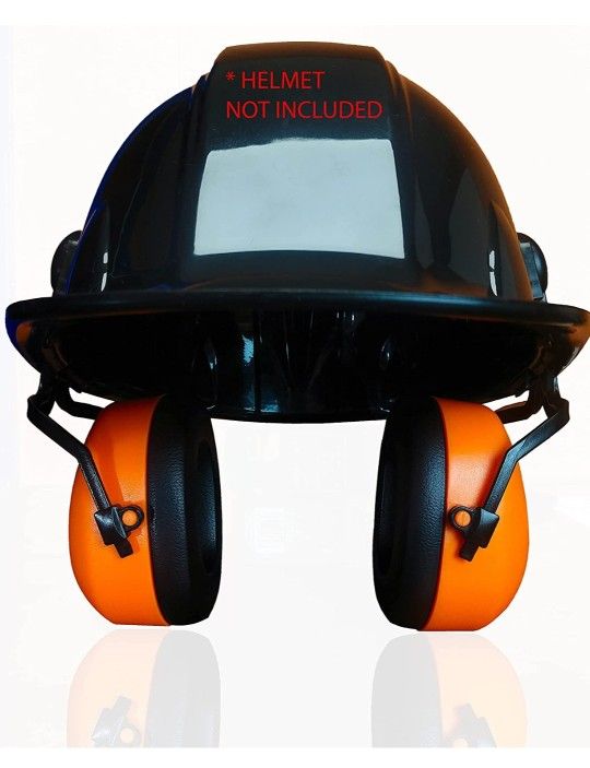 Ear Muffs Attachable Hardhat Hearing Protection NRR 30dB Ear Protection Construction, Welding, Manufacturing
