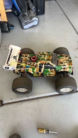 Gas powered remote controlled truck