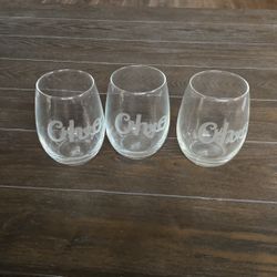 Ohio Glasses. Set Of 3
