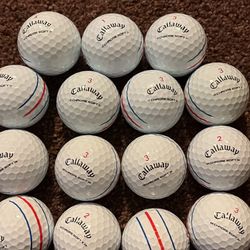 15 Mint Non-Water Callaway Chrome Soft Triple Track, Golf Balls