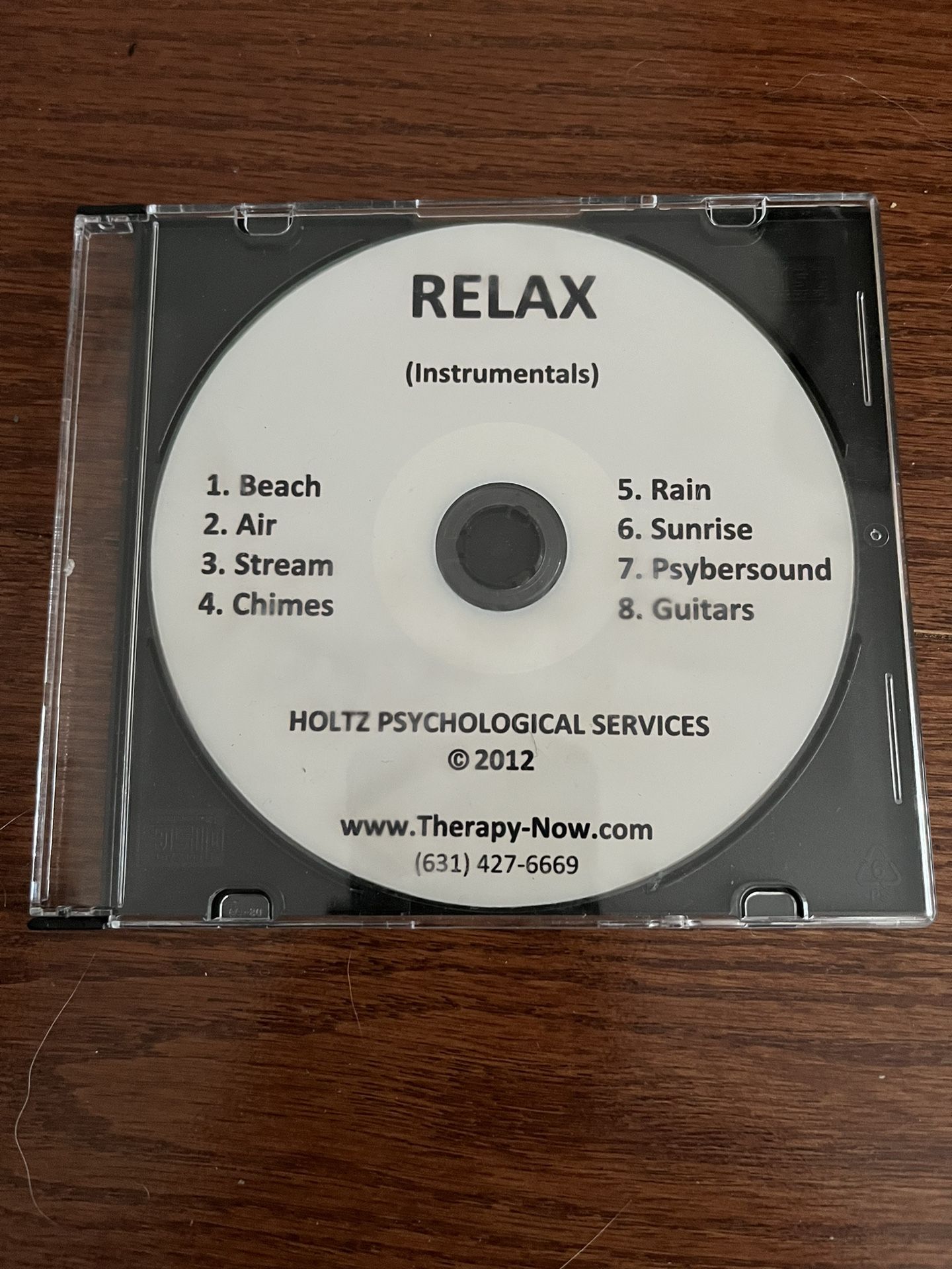 Relax (instrumentals) Holtz psychological services 2012 CD