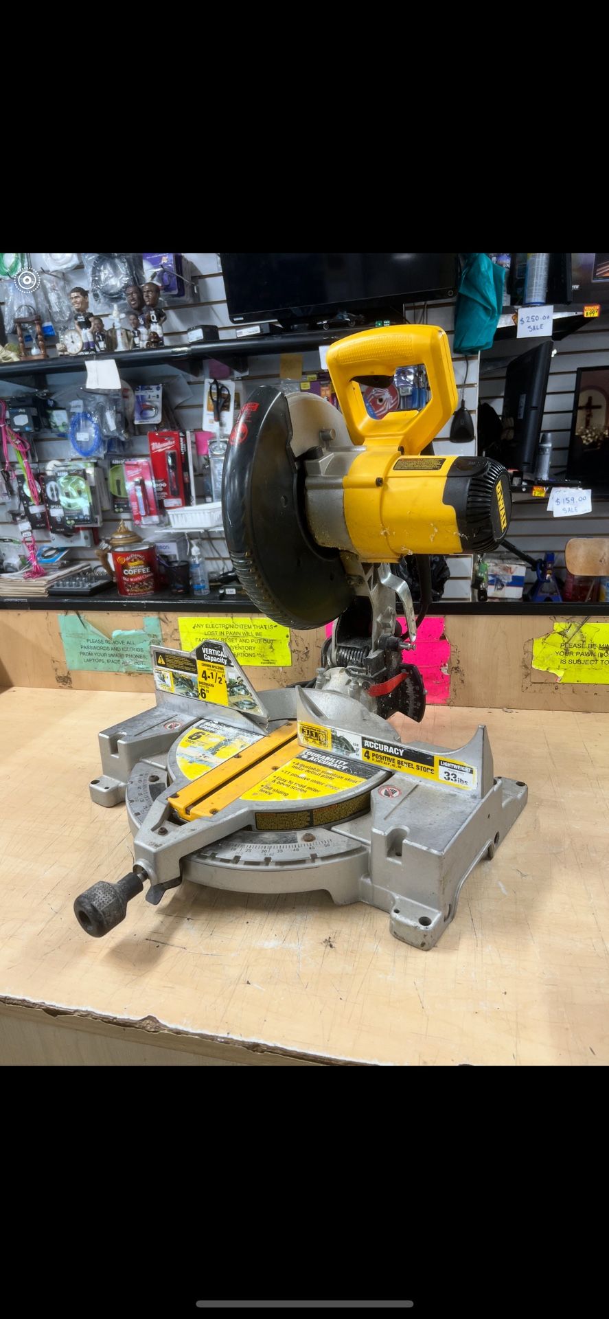 Miter Box Saw, Tools-power Dewalt No Bag Dw703