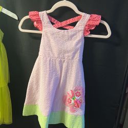 Pink 4T  Butterfly Dress