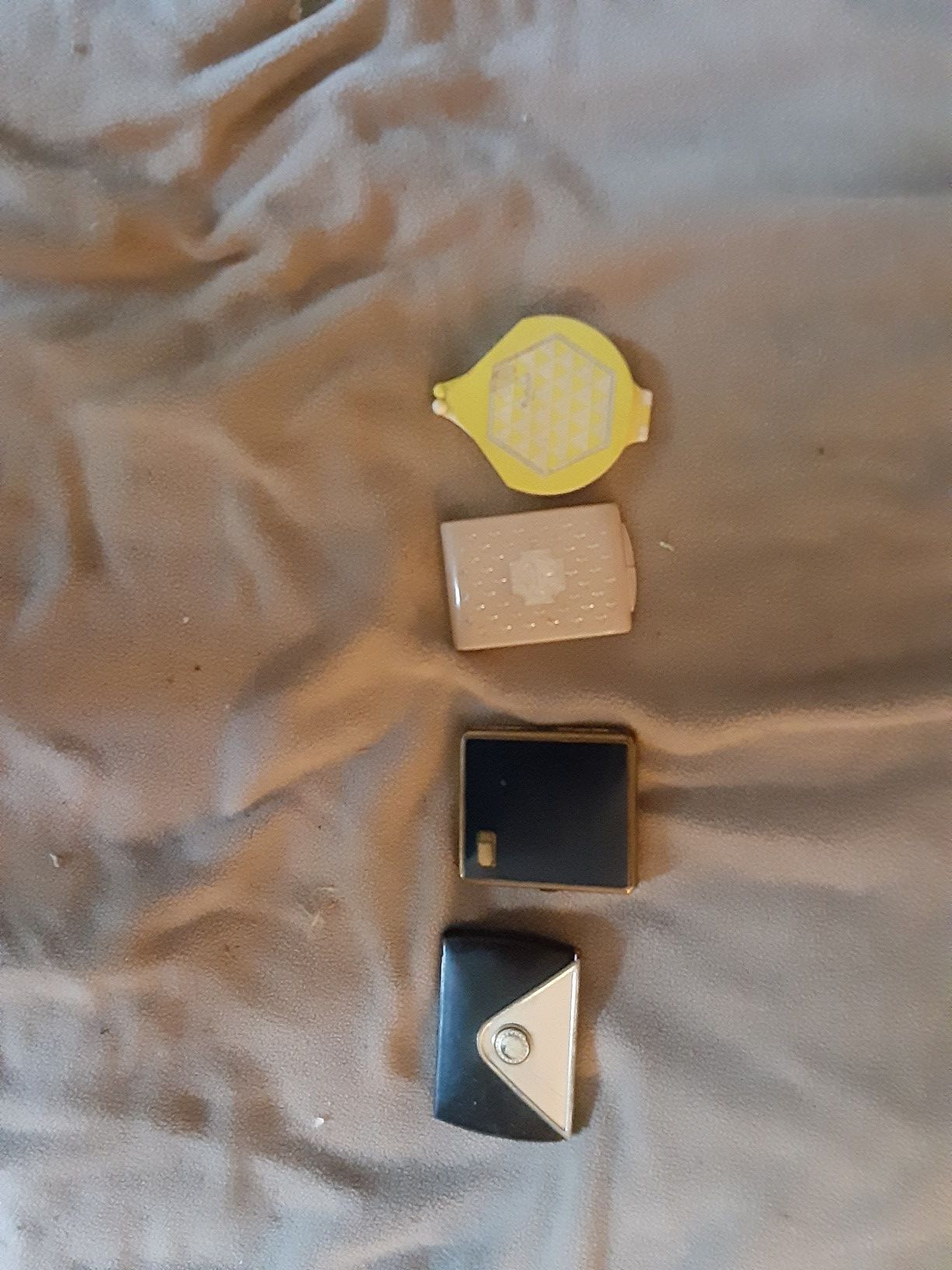 Vintage compact,s, mirror and cigarette case