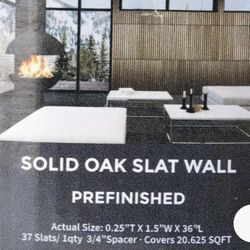 6 Boxes Weaber Solid Oak Slat Wall. 37 Slats Each