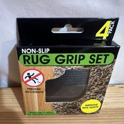4 Pc Rug Gripper Set Anti Slip Carpet Grip Mat Non Skid Tape Adhesive Floor Pad Brand New $7 Meet Up In Irving @dfwgoods 