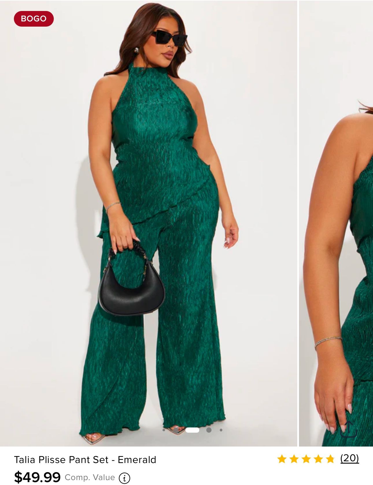 Brand New Fashion Nova Halter Top & Pant Set