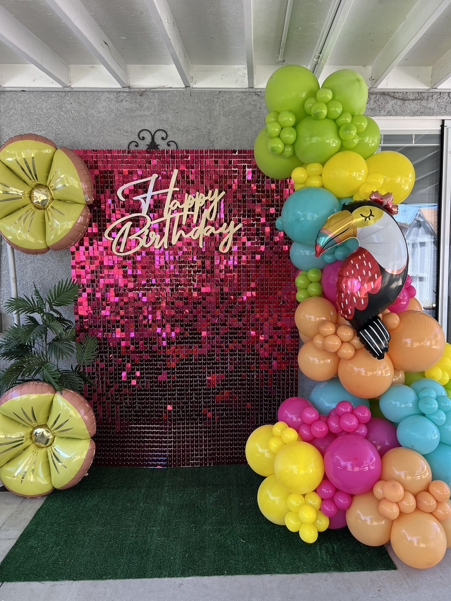 Balloon Garland , Hawaiian Decoration, Party Decor