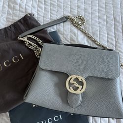 Gucci Interlocking G Calfskin Shoulder Bag