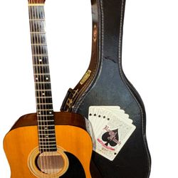 Vintage Franciscan Acoustic Guitar Dreadnought #CS-7 With Case Clean 