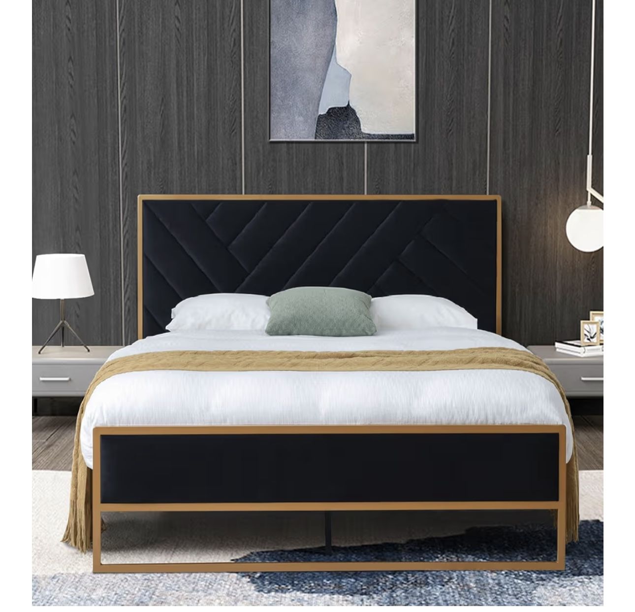 Full Size Metal Platform Bed