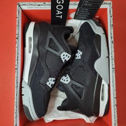 Jordan 4 Black Canvas