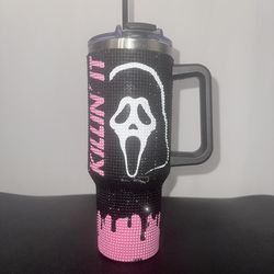 Scream Ghostface  KILLIN IT bling cup 40oz