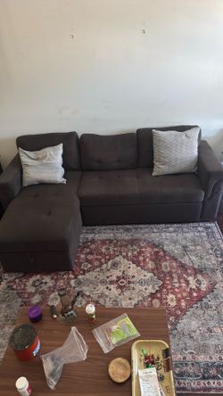 Small couch turns into Full sized bed