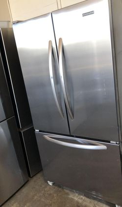 Kitchen Aid 3 Door Stainless Steel Refrigerator
