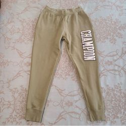 Champion Reverse Weave Chenille Logo Jogger Sweatpants Army Green Men Large