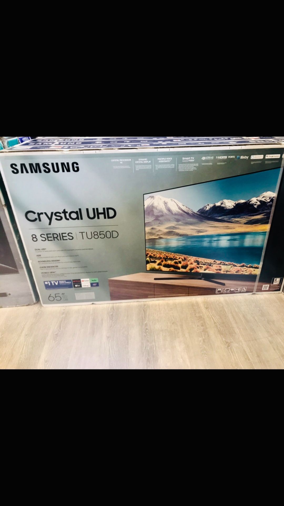 65 inch Samsung crystal uhd 4K smart tv
