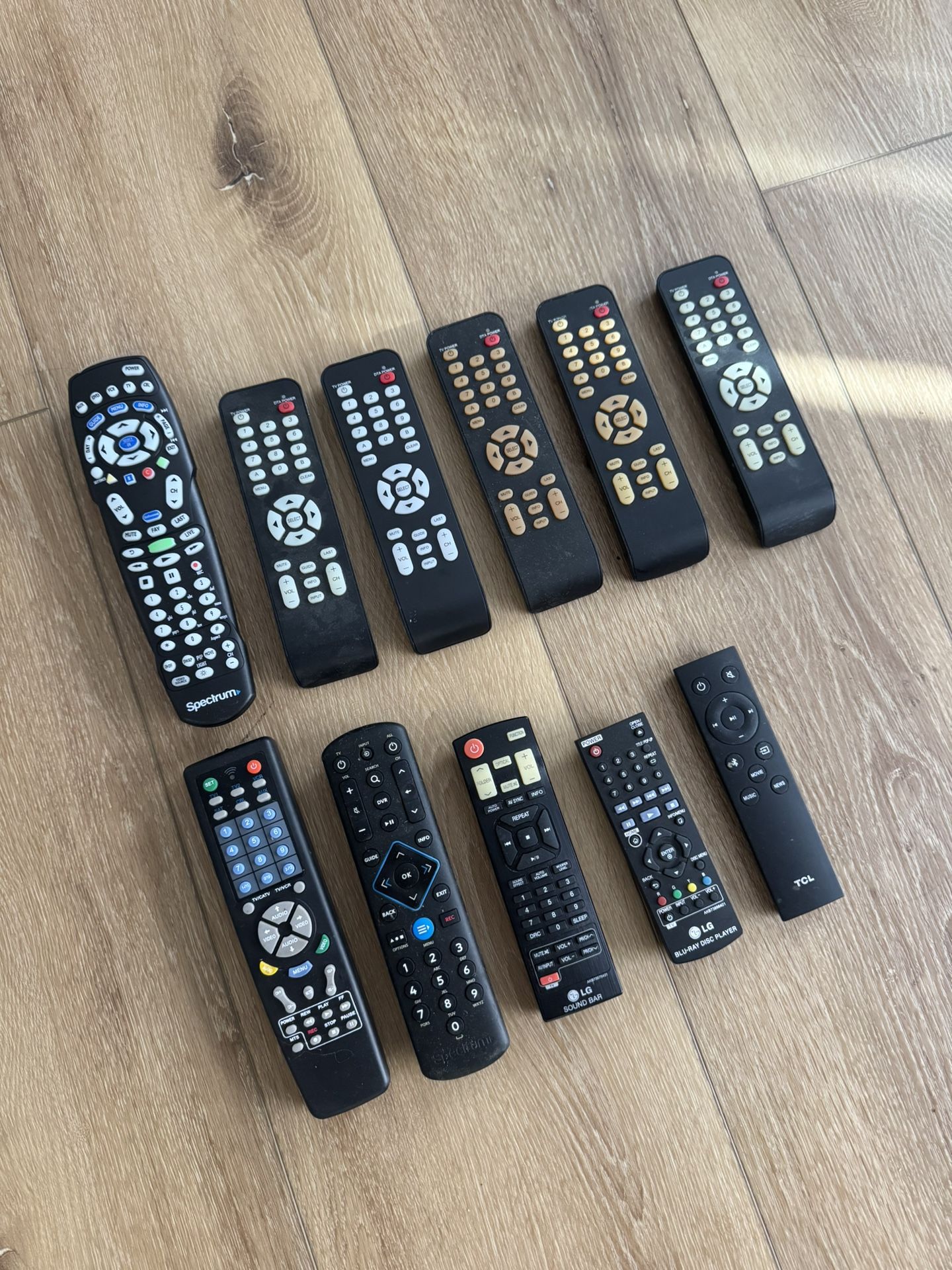 Mixed Remote Control Lot of 11 NO BATTERIES